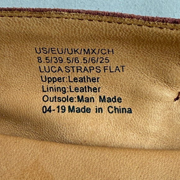 Gentle  Souls  by Kenneth Cole Leather Suede Luca Strap Size 8.5 Dark Maroon - Picture 10 of 14